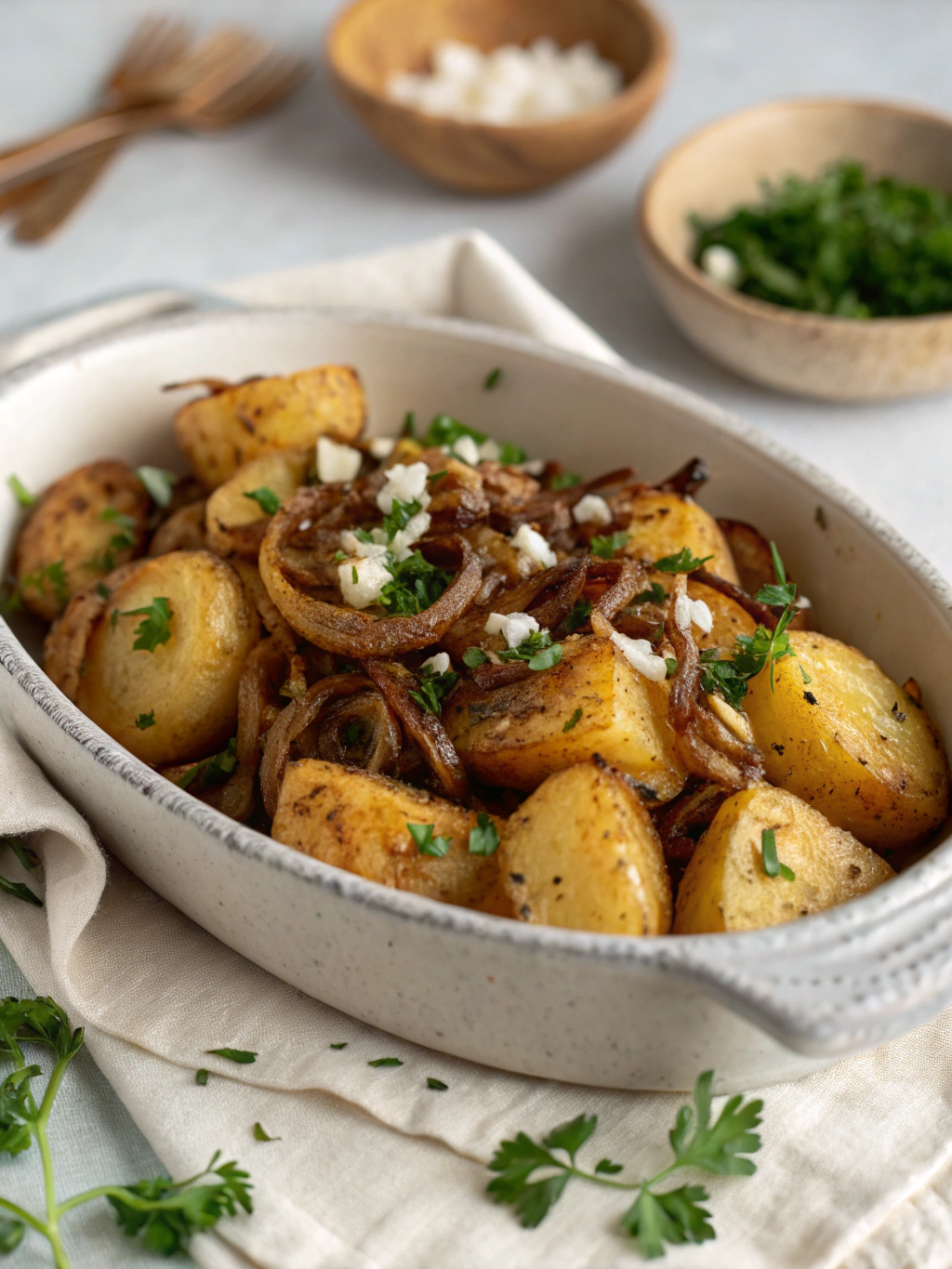 French Onion Potatoes