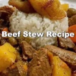 Hearty beef stew with vegetables in a bowl, perfect comfort food recipe