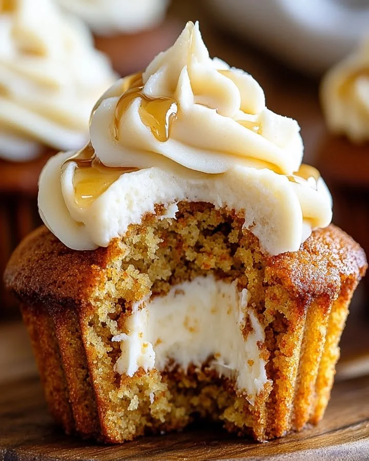 Delicious Carrot Cake Cheesecake Cupcakes