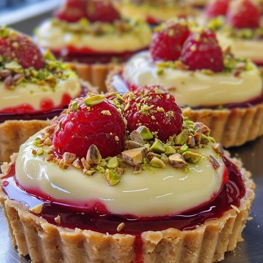 A beautifully plated assortment of colorful tartlets showcasing culinary artistry.