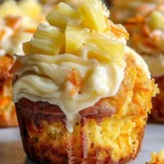 Hawaiian Pineapple Carrot Muffins with a tropical twist, perfect for breakfast