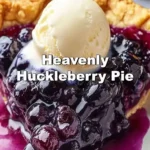 Delicious homemade Heavenly Huckleberry Pie fresh from the oven