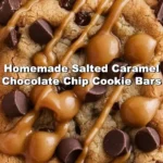 Delicious homemade salted caramel chocolate chip cookie bars