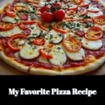Irresistibly delicious homemade pizza topped with fresh ingredients