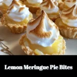 Delicious Lemon Meringue Pie Bites with a crispy crust and fluffy topping