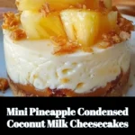 Mini Pineapple Cheesecakes with Condensed Coconut Milk