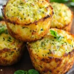 Savory Parmesan Zucchini Muffins with potato ingredients