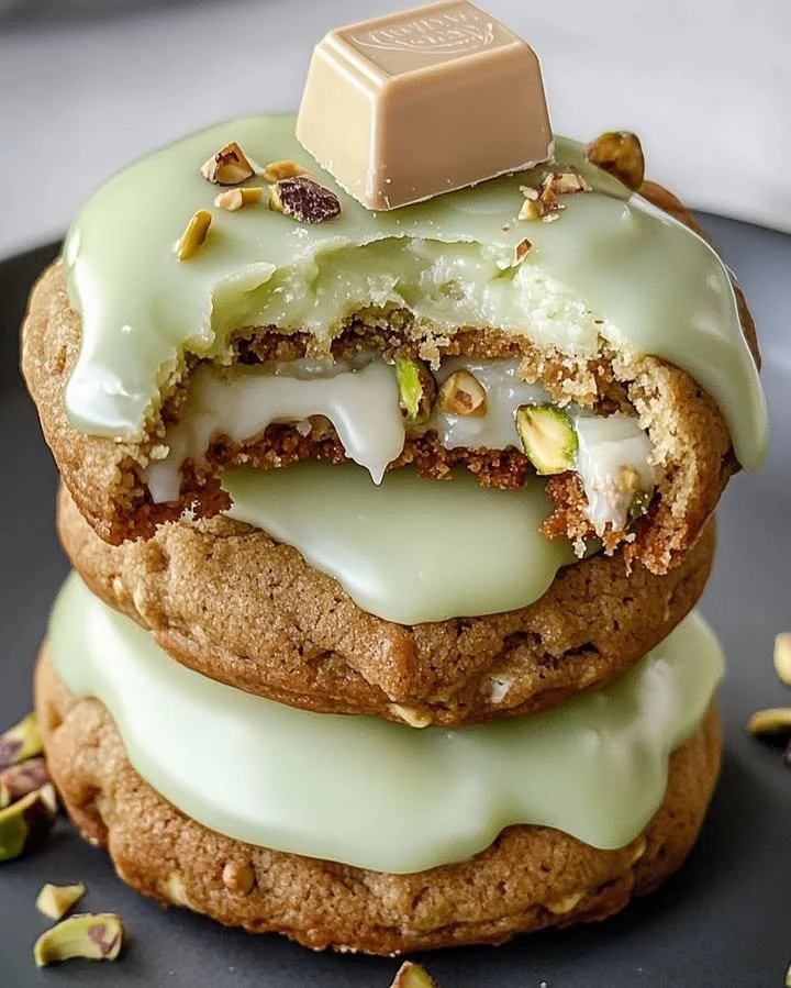 Pistachio Cream Stuffed Cookies – Sweet & Nutty Delight