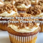 Delicious Pumpkin Streusel Muffins with Cream Cheese Filling