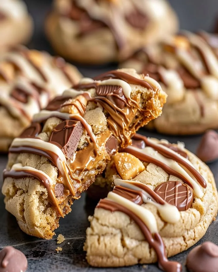 Delicious Peanut Butter Chocolate Cookies