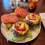 A plate with various food items, prompting to take one thing off.