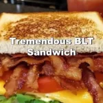 Delicious and fresh tremendous BLT sandwich with crispy bacon, lettuce, and tomato