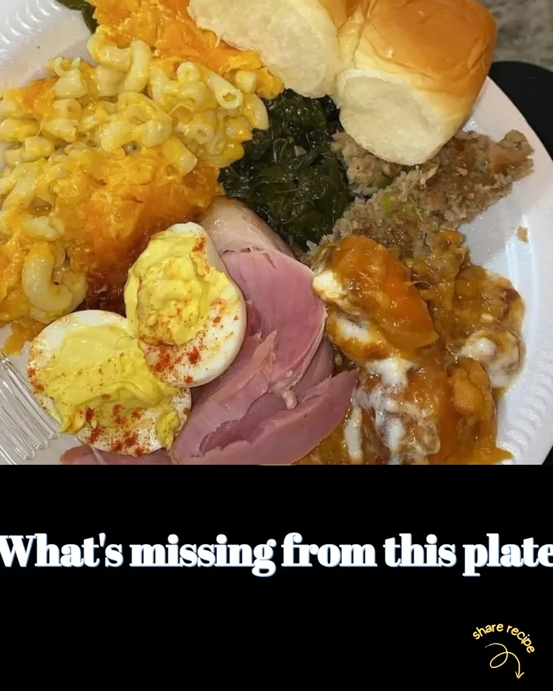 What’s missing from this plate