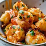 Crispy Air Fryer Bang Bang Shrimp with spicy sauce