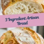 Freshly baked artisan bread with a crispy crust and soft interior