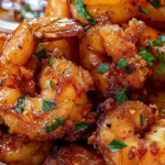 Crispy honey-glazed shrimp served on a plate, drizzled with sauce.