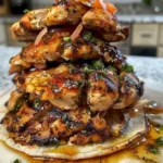 Delicious herb-infused Mediterranean chicken gyro wrapped in pita with fresh toppings