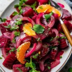 Orange and Cumin Beet Salad with fresh ingredients and vibrant colors