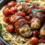 Freshly baked Parmesan Sage Popovers drizzled with garlic butter