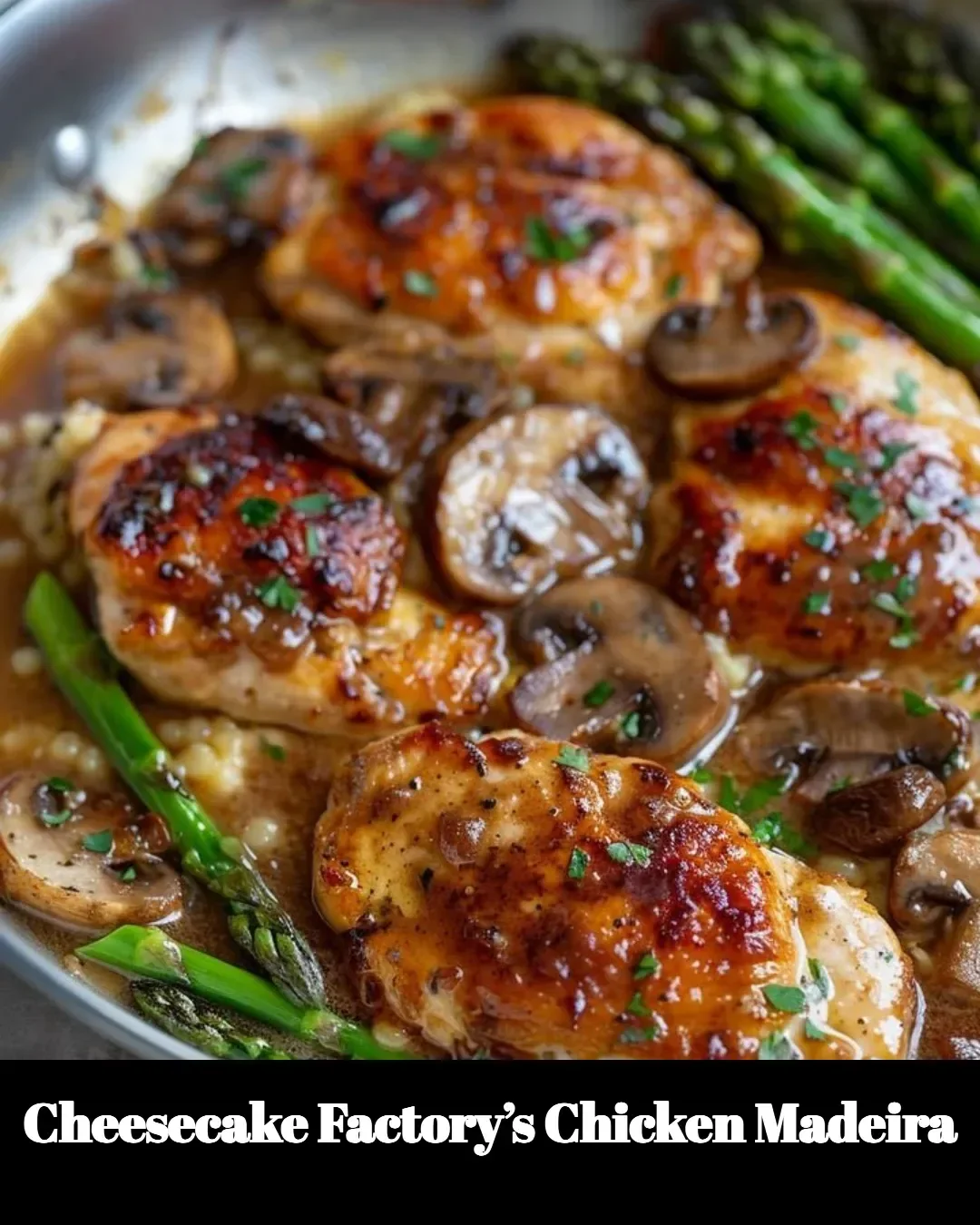 Cheesecake Factory's Chicken Madeira featuring tender chicken and rich sauce.