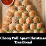Cheesy Pull-Apart Christmas Tree Bread, festive appetizer for holiday gatherings