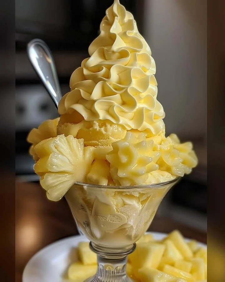 Homemade 3-ingredient ice cream in a bowl with toppings