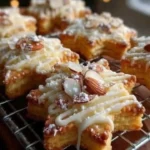 Delicious Almond Star Cookies arranged on a festive plate