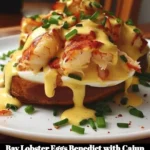 Bay Lobster Eggs Benedict topped with Cajun Hollandaise sauce