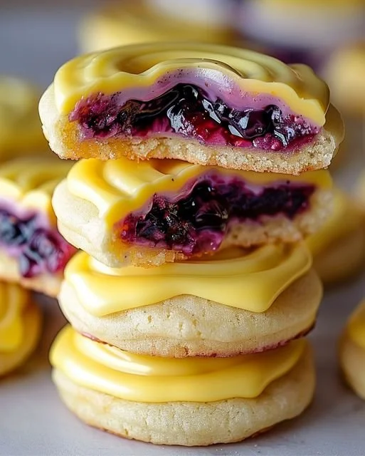 Delicious Blackberry Lemon Cookies with vibrant berries and lemon zest