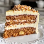 Deliciously moist Carrot Pineapple Cake with cream cheese frosting