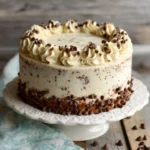 Delicious Chocolate Tuxedo Cake with layers of chocolate and cream