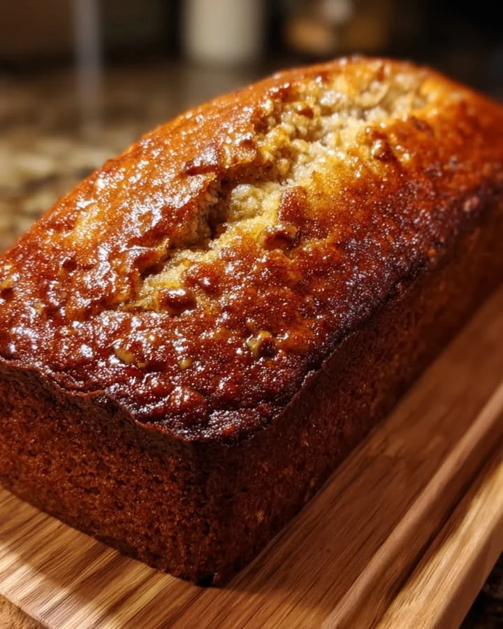 Cinnamon apple loaf cake on a wooden table garnished with cinnamon sticks and apples