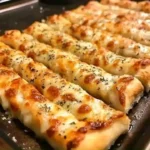 Delicious Copycat Pizza Hut Breadsticks recipe ready for serving