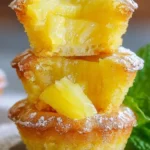 Irresistible pineapple cookie cups topped with a sprinkle of coconut