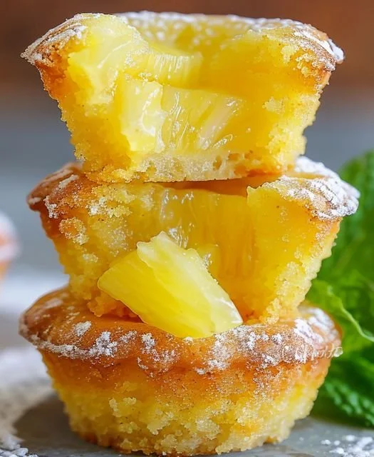 Irresistible pineapple cookie cups topped with a sprinkle of coconut