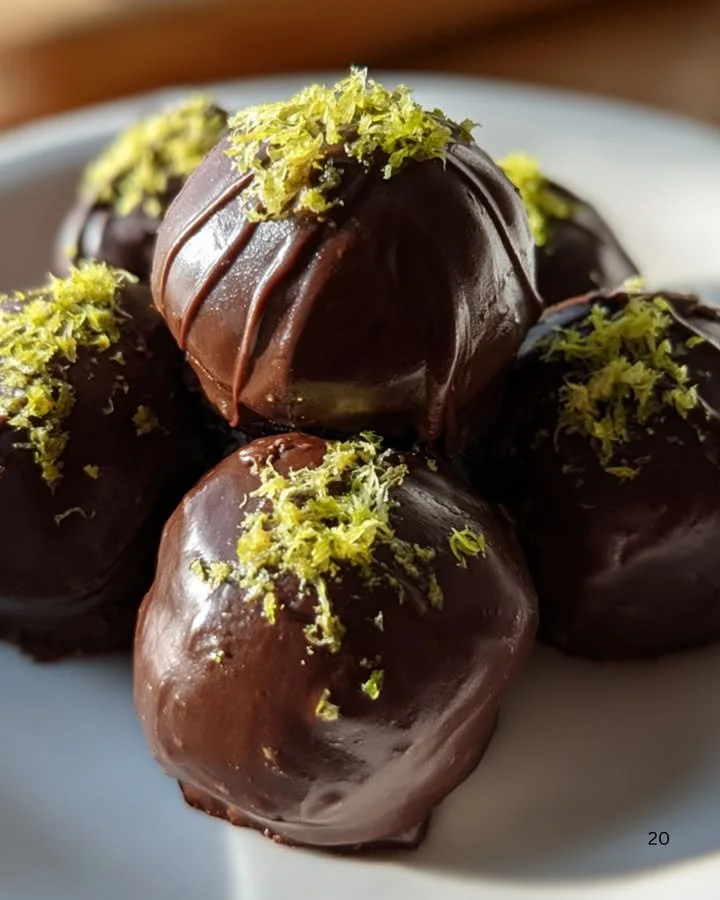 Delicious Key Lime Truffles made with tangy lime flavor and rich chocolate.