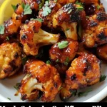 Freshly roasted Maple Sriracha Cauliflower served in a bowl