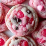 Delicious Maraschino Cherry Chocolate Chip Cookies on a plate