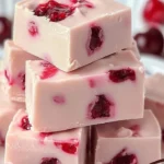 Delicious Maraschino Cherry White Chocolate Fudge in a festive setting