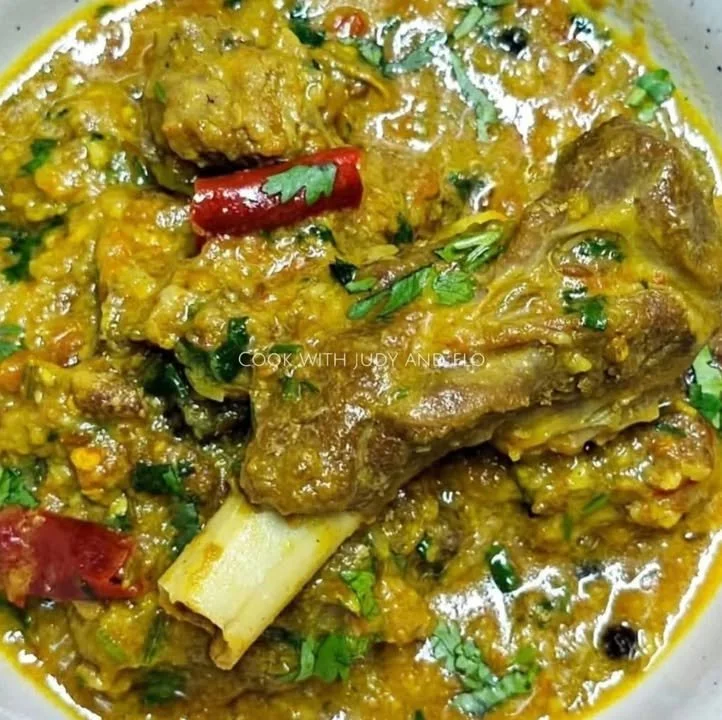 Delicious Muslim Style Mutton Stew with tender pieces of meat and aromatic spices
