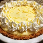 No-Bake Cream Cheese Lemonade Pie with a refreshing lemon flavor