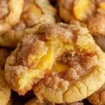 Delicious peach cobbler cookies baked to perfection with fresh peaches and spices
