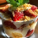 Delicious Strawberry Banana Pudding Dream dessert served in a bowl