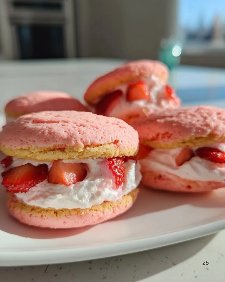 Delicious strawberry cookies made with cake mix, perfect for dessert lovers.