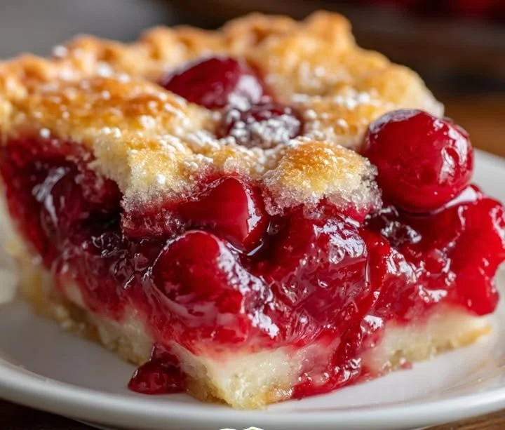 A slice of Hillbilly Pie, also known as Poor Man's Pie, served on a rustic table.