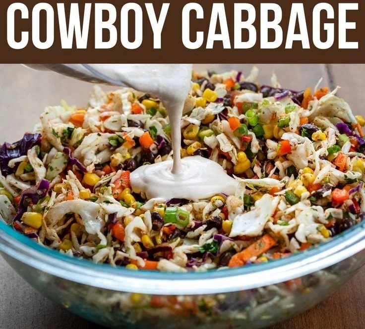 Bowl of vibrant, flavor-packed coleslaw with fresh vegetables and dressing