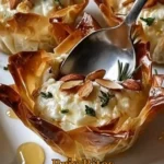 Deliciously baked Brie Bites served on a platter as a gourmet appetizer.