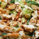 Delicious Chicken Cashew Crunch Salad with fresh ingredients and crunchy toppings