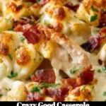 Delicious Crazy Good Casserole with layers of flavor and fresh ingredients.