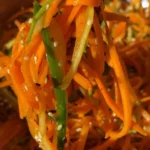Fresh Cucumber Carrot Salad with colorful veggies in a bowl